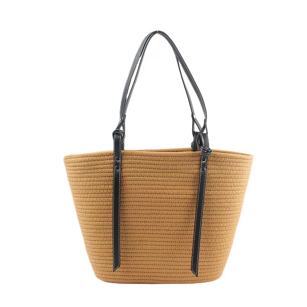 Mini Semi-circle Rattan Straw Bag, Hand-woven Women Summer Retro Beach Tote Shoulder Bag Crossbody Travel Beach Bag