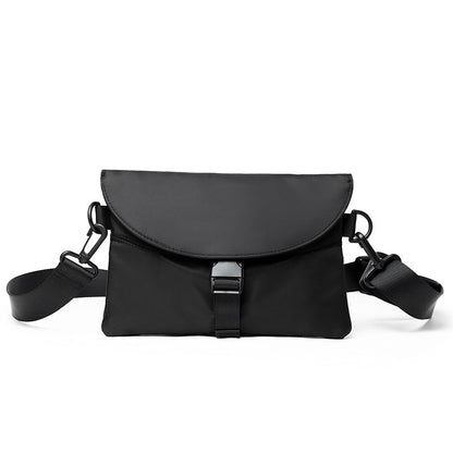 Fashion Trend Men Messenger Bag Pack Nylon Waterproof Casual Men's Shoulder Bag Black Functional Zipper Bag Crossbody for Male